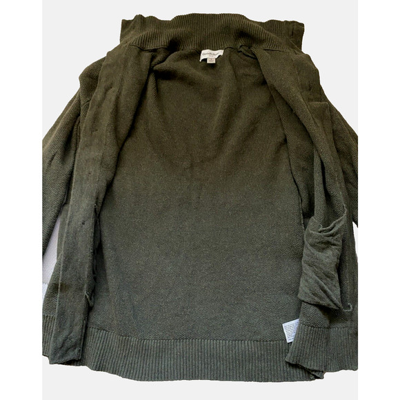 Goodfellow & Co Cardigan Womens Size Small Green Button Front Mock Neck Sweater - Picture 8 of 16